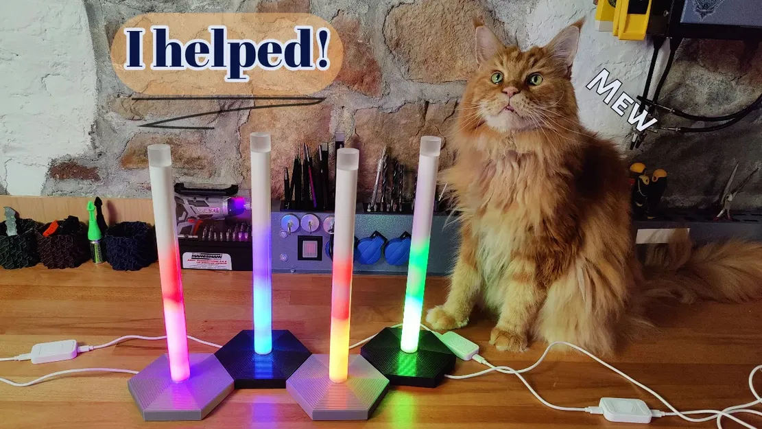 Đế đèn hình lục giác cho đèn Moonside Neon Lighthouse - Image 1