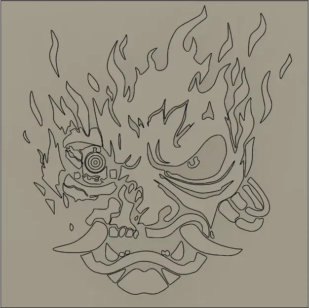 Thiết kế đầu lâu Samurai phong cách Cyberpunk 2077 - Image 2