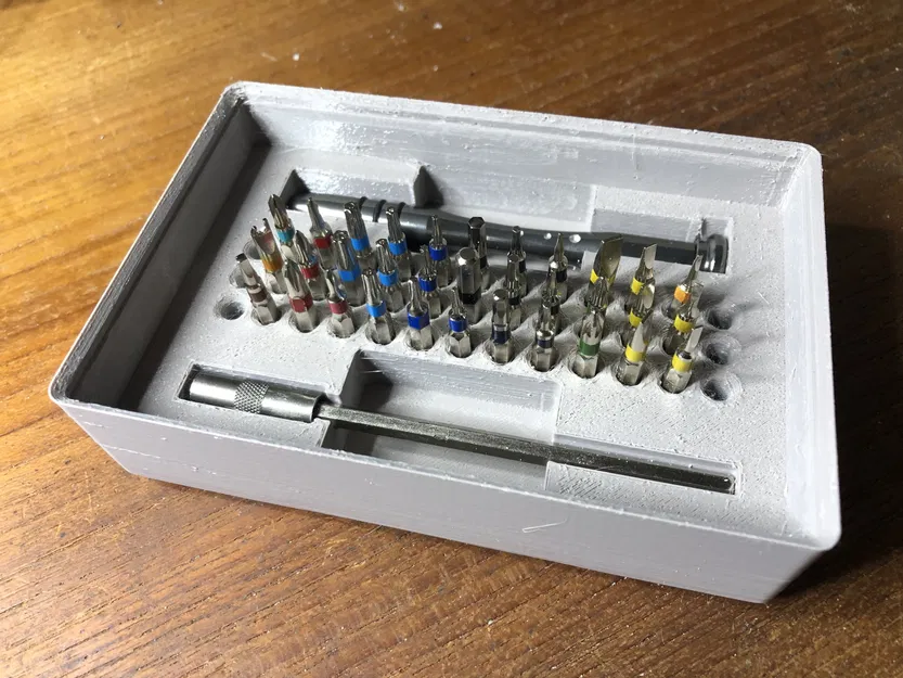 Khay đựng đầu vít Tivoly tương thích Gridfinity với 35 đầu vít - Image 1