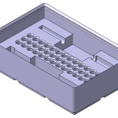 Khay đựng đầu vít Tivoly tương thích Gridfinity với 35 đầu vít
