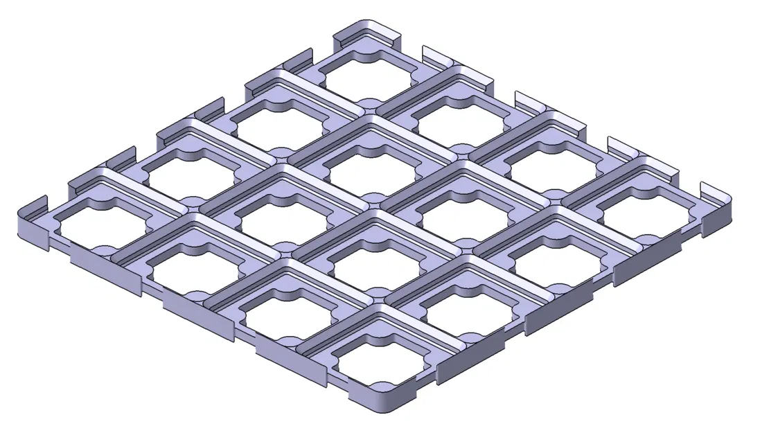 Bảng đế Gridfinity (1x1 đến 4x4) có rãnh và khớp nối - Image 2