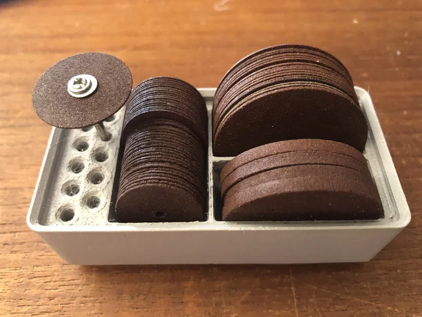 Khay đĩa mài tương thích Gridfinity D.38 và D.22mm - Image 1