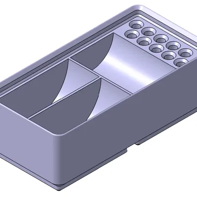 Khay đĩa mài tương thích Gridfinity D.38 và D.22mm