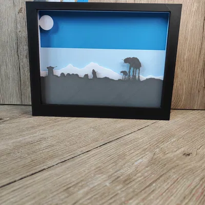 Hộp bóng nghệ thuật với hình ảnh bóng mờ