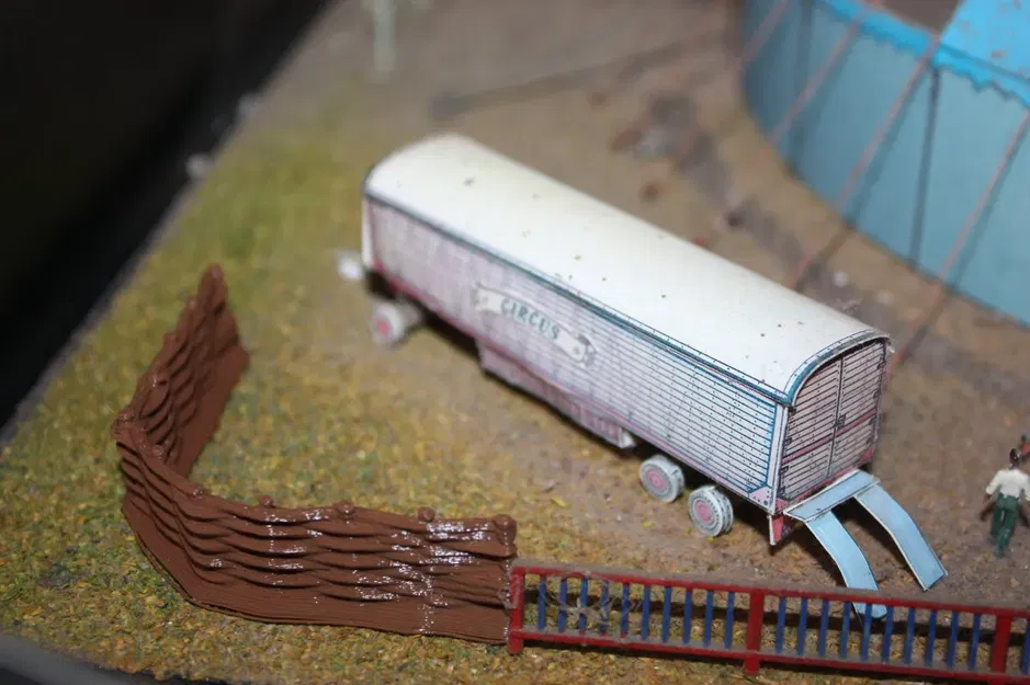 Hàng rào gỗ DaD hình vuông phong cách REMIX - Image 1