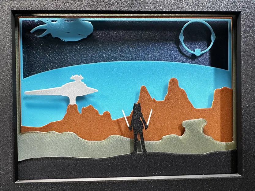 Đĩa bóng hình Ahsoka Tano cho Shadow Box - Image 1