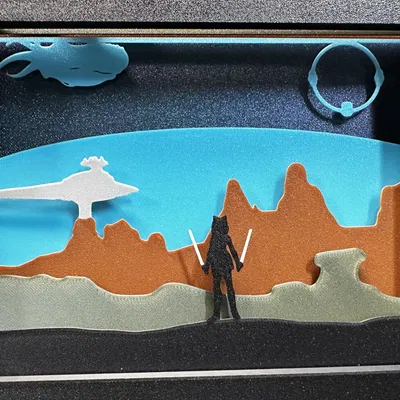 Đĩa bóng hình Ahsoka Tano cho Shadow Box