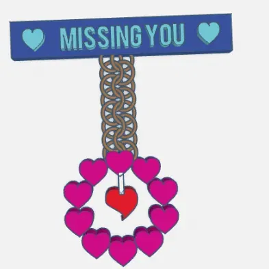 Biểu ngữ "Nhớ Bạn" dễ thương dành cho người bạn yêu quý