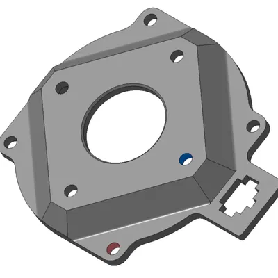 Giá đỡ động cơ E cho máy in 3D K8200 nâng cấp 2