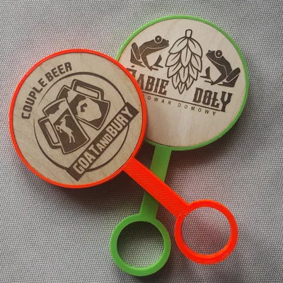 Giá đỡ nhãn logo bia cho máy rót Lindr