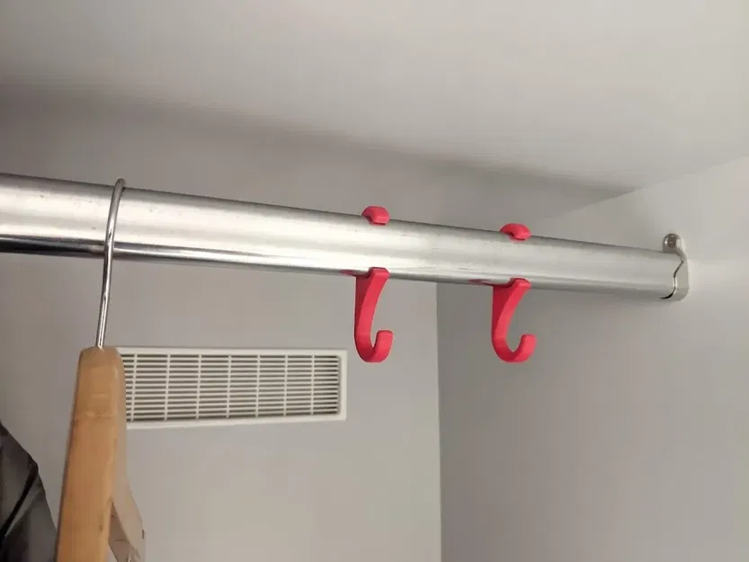 Móc treo quần áo Snap-on cho tủ quần áo - Image 1