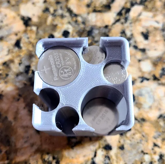 Hộp pin Gridfinity cho CR2032/CR2016 và A23/MN21/AAA - Image 1