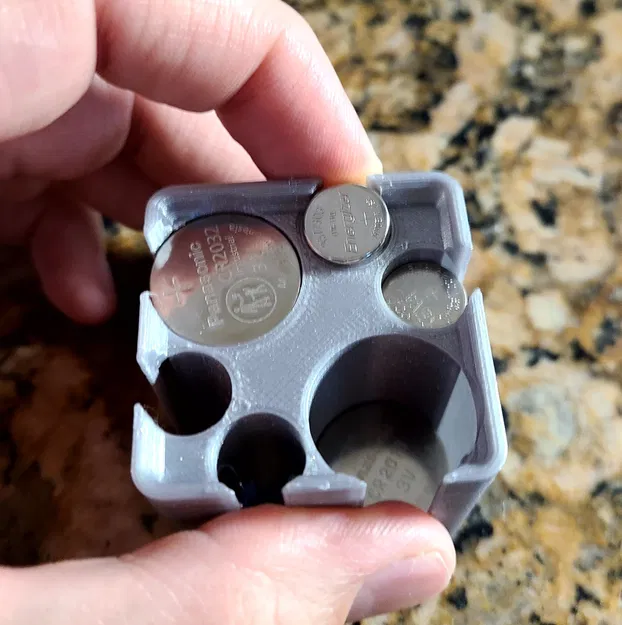 Hộp pin Gridfinity cho CR2032/CR2016 và A23/MN21/AAA - Image 3