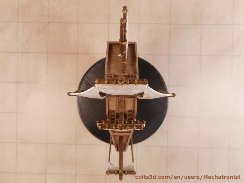 Mô hình thuyền galleon bay trong DnD Spelljammer - Image 5