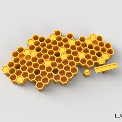 Giá đỡ chìa khóa tổ ong treo tường