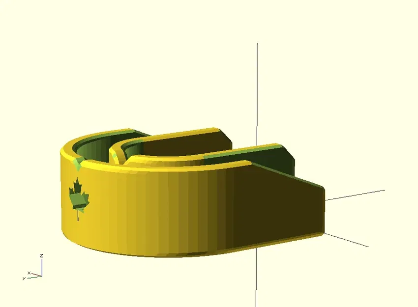 Bảo vệ miệng khúc côn cầu với lá phong đỏ trắng - Image 3