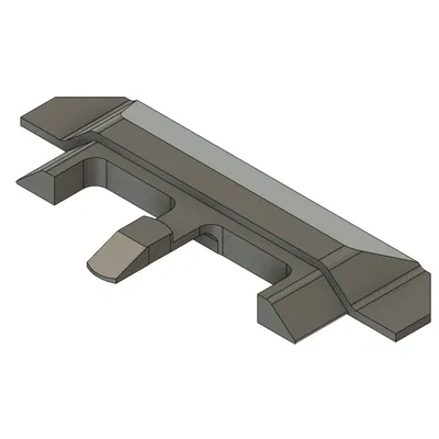 Nắp cuối E-track có thể tháo rời và khóa chắc chắn