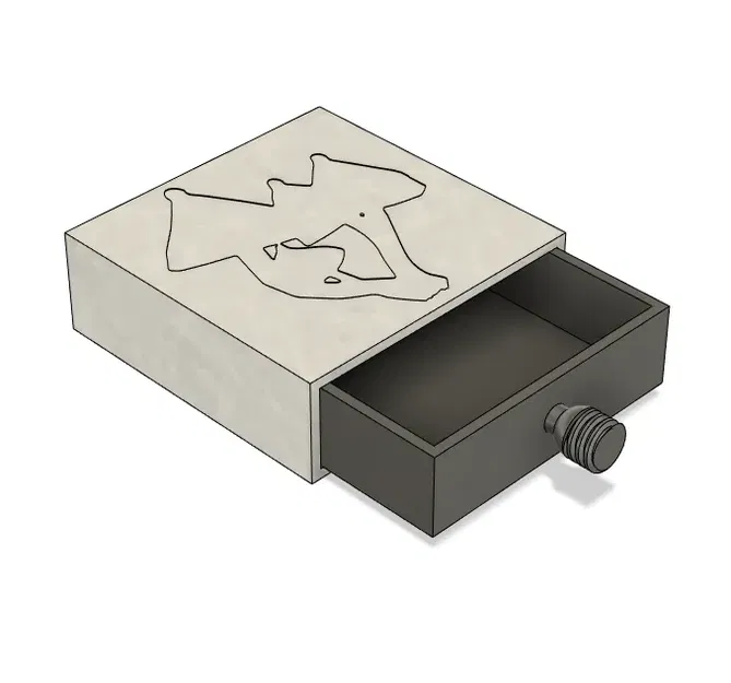 Hộp đựng nhỏ với hình nấm trang trí trên nắp - Image 1