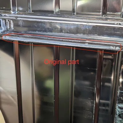 Khoảng cách giữa thanh ray và giá đỡ trên của máy rửa chén