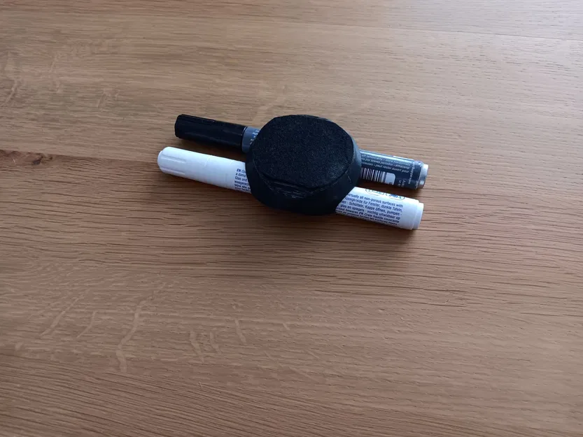 Kẹp bút trắng với chức năng tẩy từ tính - Image 2