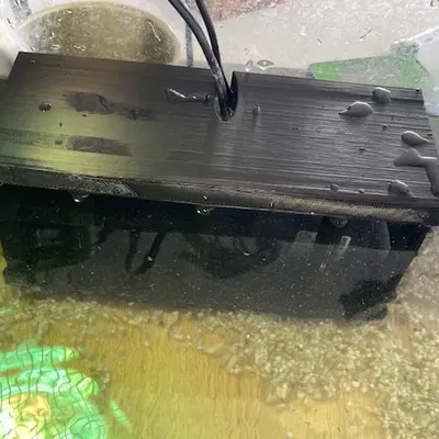 Bảo vệ bơm cho bể cá khỏi sự di chuyển của rùa