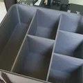 Hộp dụng cụ trung bình với ngăn chia 6 ngăn dọc - Thumbnail 2