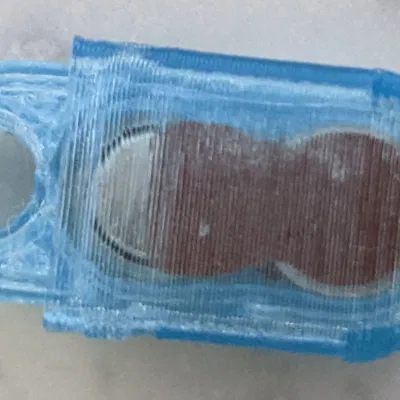 Hộp đựng pin trợ thính dạng tối giản cho móc khóa