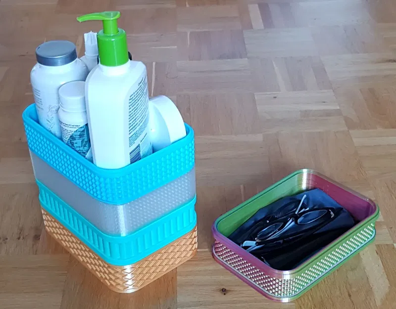 Thùng xếp chồng đa dạng thiết kế kích thước 196x136x47mm - Image 1