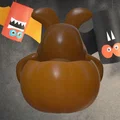 Chú chó con dễ thương ngồi trong quả bí ngô Halloween - Thumbnail 5
