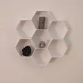 Giá treo tường hình lục giác đơn giản - Thumbnail 1
