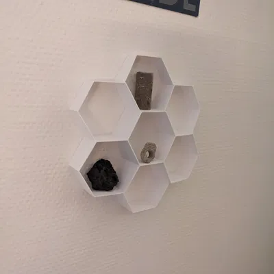 Giá treo tường hình lục giác đơn giản