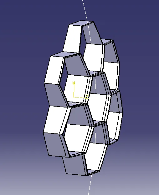 Giá treo tường hình lục giác đơn giản - Image 3