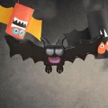 Bướm dơi Halloween hình vuông trang trí mùa lễ hội - Thumbnail 1