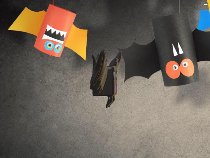 Bướm dơi Halloween hình vuông trang trí mùa lễ hội - Image 3