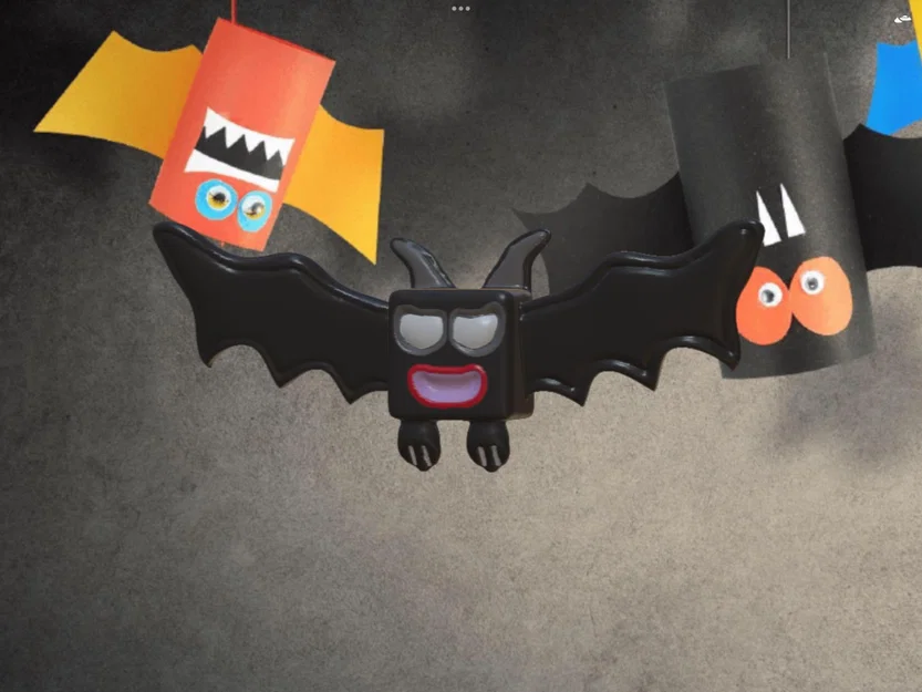 Bướm dơi Halloween hình vuông trang trí mùa lễ hội - Image 8