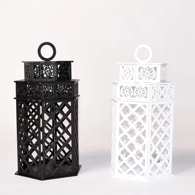 Đèn lồng mộc mạc không cần keo dán