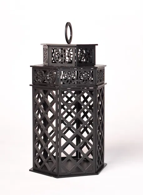 Đèn lồng mộc mạc không cần keo dán - Image 2