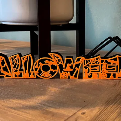 Biển hiệu trang trí Halloween hai phần gắn kết