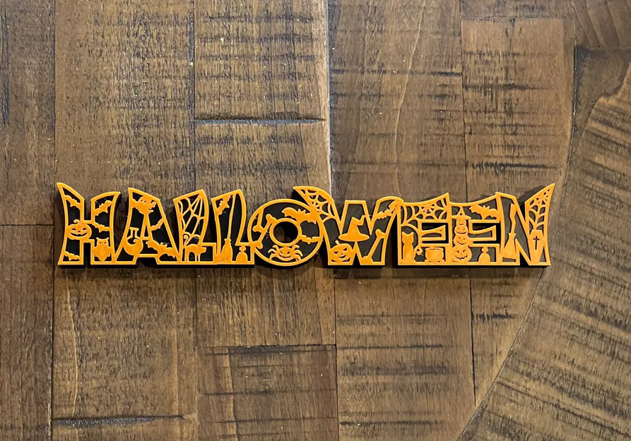 Biển hiệu trang trí Halloween hai phần gắn kết - Image 2