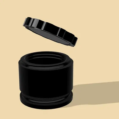 Jar xếp chồng với nắp và đáy hoàn chỉnh