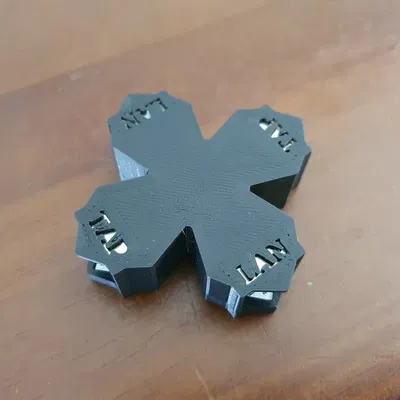 Vỏ bảo vệ LAN Tap hình sao ném 3D