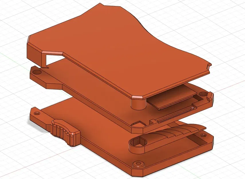 Ví đựng tiền "Thông minh" in 3D (Cập nhật cho bu lông M3) - Image 3