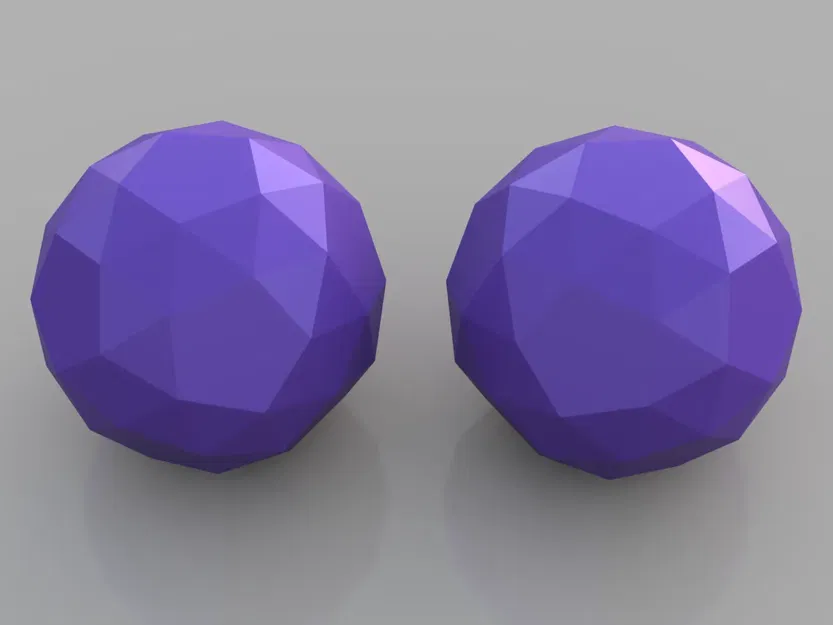 Hình cầu Low Poly: Đodecahedron Snub tay trái/tay phải - Image 1