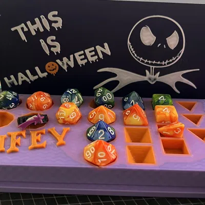 Hộp xúc xắc Jack Skellington phong cách Halloween