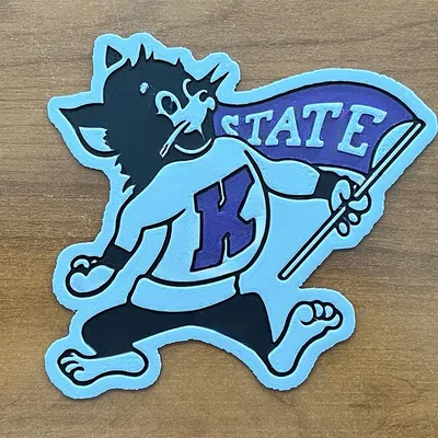 Biểu tượng Kansas State University sử dụng HueForge