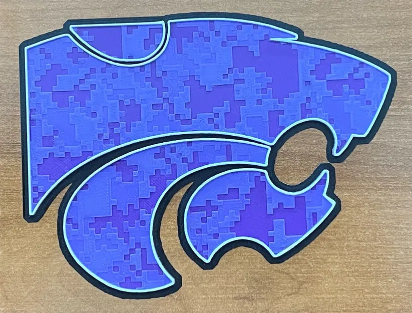 Biểu tượng Kansas State University sử dụng HueForge - Image 2