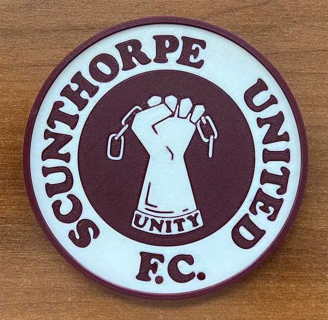 Đế lót ly Scunthorpe United với biểu tượng Unity - Image 1