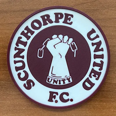 Đế lót ly Scunthorpe United với biểu tượng Unity