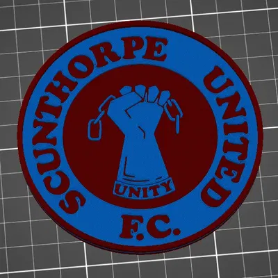 Đế lót ly Scunthorpe United với biểu tượng Unity