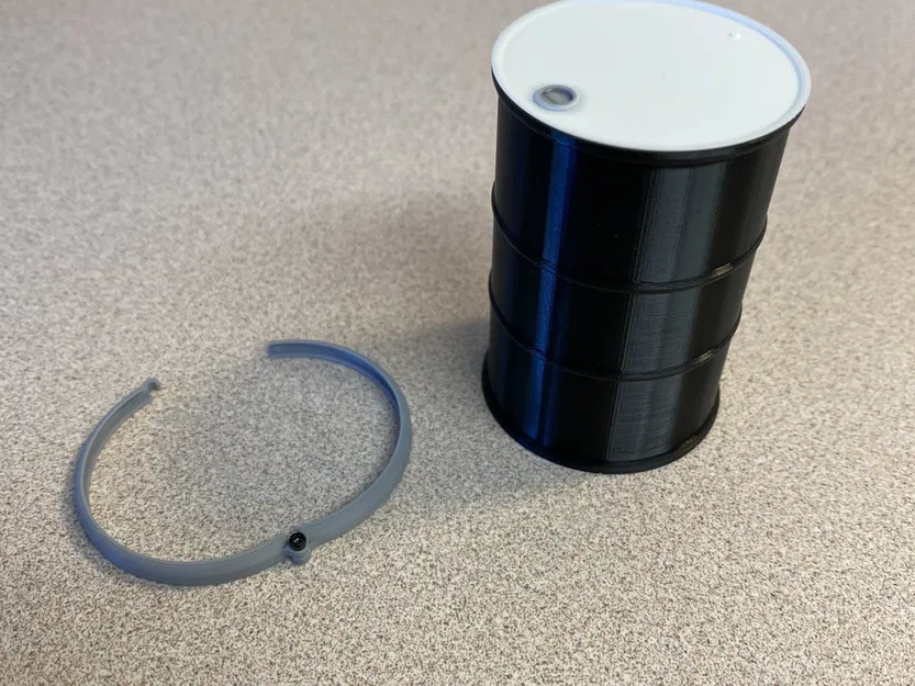 Thùng 55-Gallon tỷ lệ 1/14 với nắp và vòng giữ nắp - Image 4